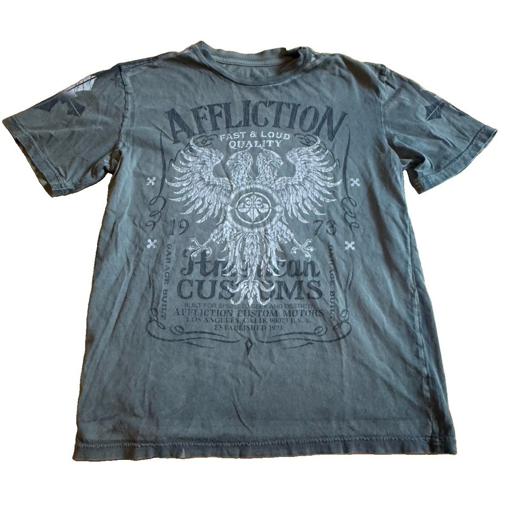 Affliction T-shirt Large MMA Fighting Graphic Men's Sports Y2K Punk Grunge